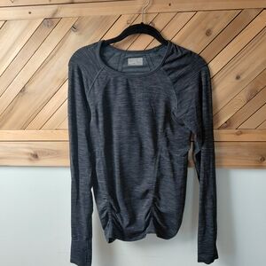 Athleta Workout Shirt Navy And Grey